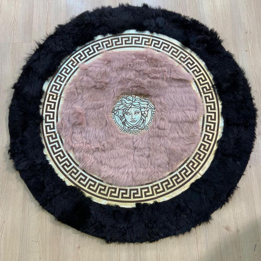 Round Sheepskin Soft Rug