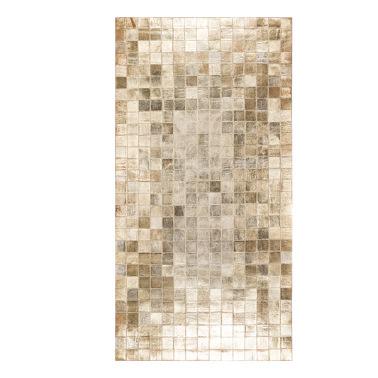 Gold Cowhide Runner Rug