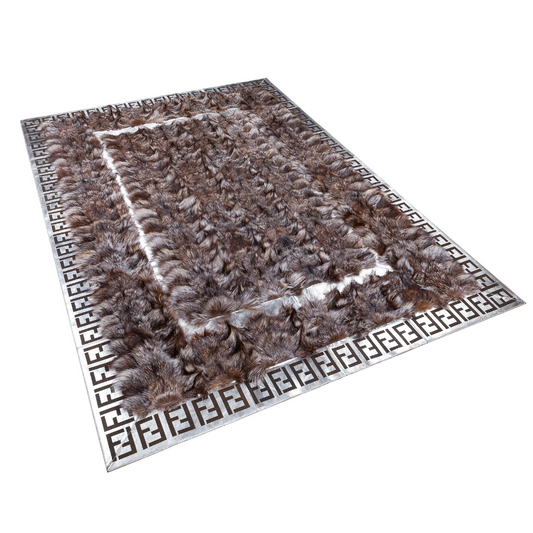 Luxury Fox Fur Area Rug