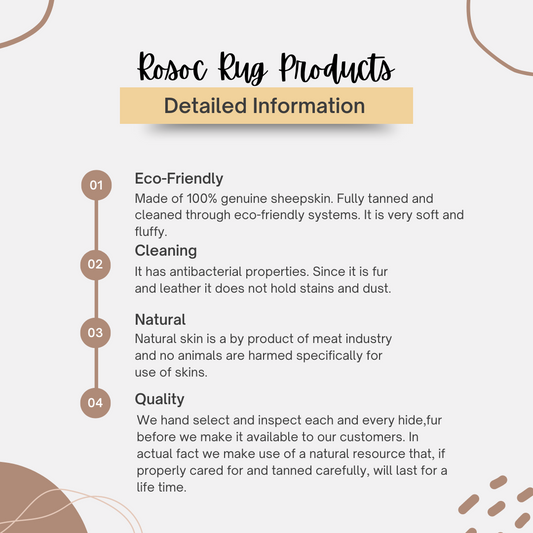 White Round Sheepskin Fluffy Rug