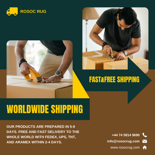 White and Gold Plush Rug