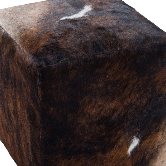 Real Cowhide Pouff