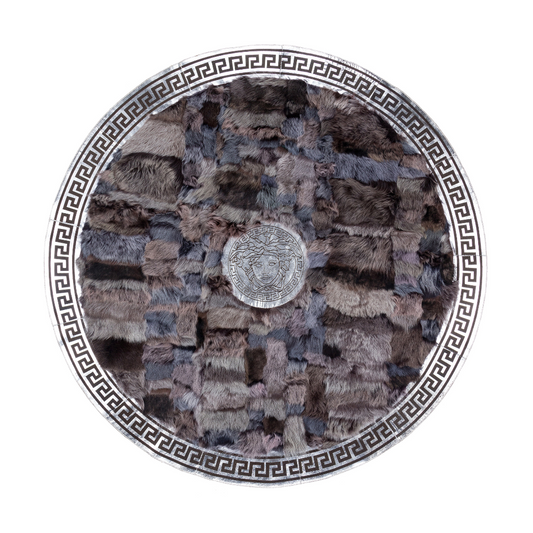 Natural Sheepskin Round Rug