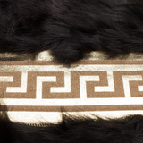 Black Gold Fluffy Sheepskin Rug
