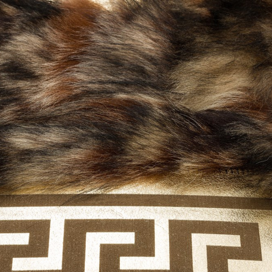 Brown Gold Fluffy Sheepskin Rug