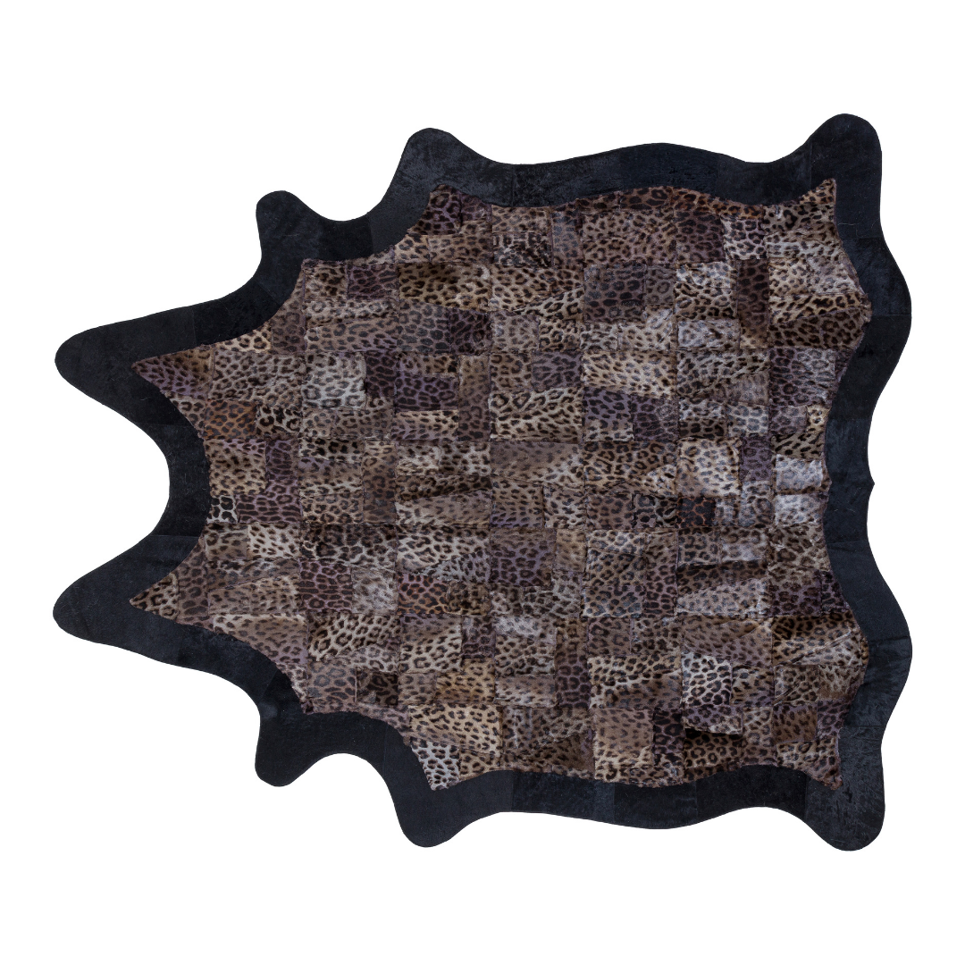 Leopard Design Cowhide Rug