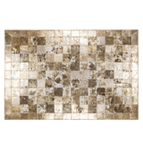 Gold Cowhide Leather Rug