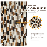 Patchwork Genuine Cowhide Area Rug