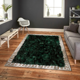 Yellow Silver Fox Fur Rug