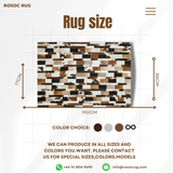 Black White Unique Cowhide Rug
