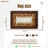 Brown Cowhide Living Room Rug