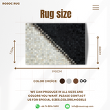 Genuine Geometric Cowhide Rug