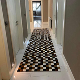Cowhide Patchwork Office Rug