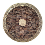 Brown Round Sheepskin Fluffy Rug