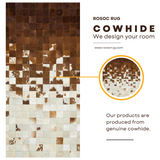 Natural Patchwork Cowhide Rug