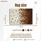 Natural Patchwork Cowhide Rug