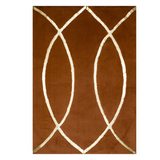 Orange Gold Plush Rug