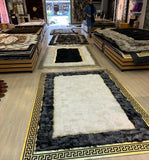 Sheepskin Gray White Rug