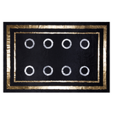 Plush Black Gold Rug