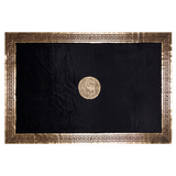 Black Gold Plush Luxury Rug