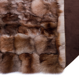 Brown Fox Fur Large Rug