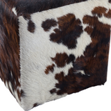 Cowhide Pouff Ottoman