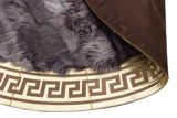 Round Fluffy Sheepskin Rug