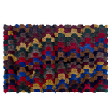 Colorful Fox Fur Large Rug