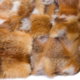 Square Fox Fur Area Rug