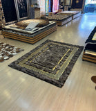 Gray Gold Soft Sheepskin Rug