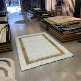 White Soft Shaggy Sheepskin Rug