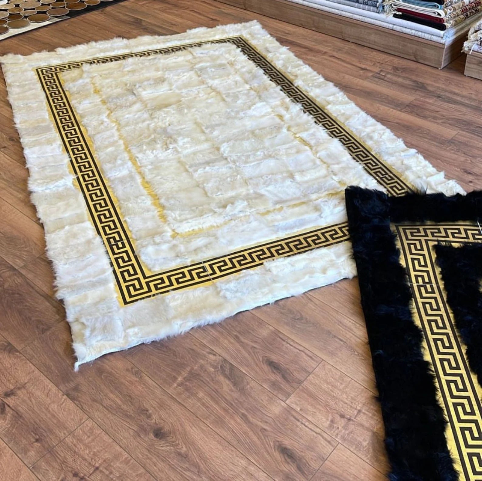 Sheepskin White Gold Rug