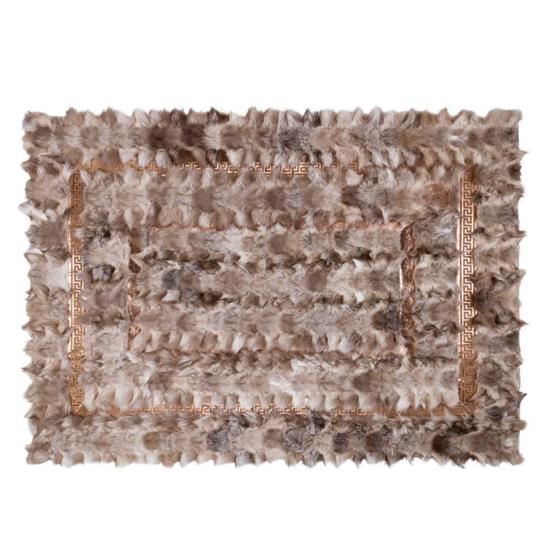 Luxury Soft Fox Fur Rug