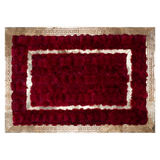Red Luxury Fox Fur Rug