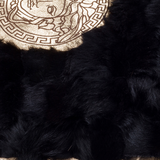 Runner Sheepskin Black Gold Rug