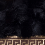 Runner Sheepskin Black Gold Rug